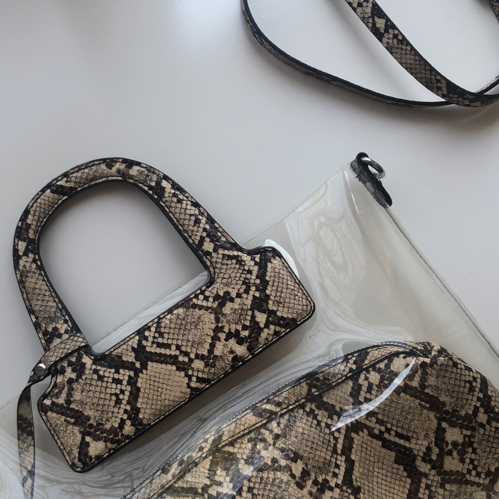 Snakeskin purse
